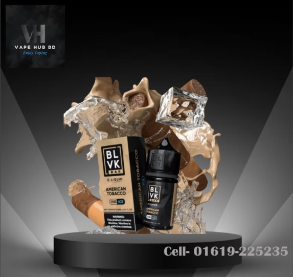 BLVK BAR American Tobacco Ice- Nic Salt- 30ML