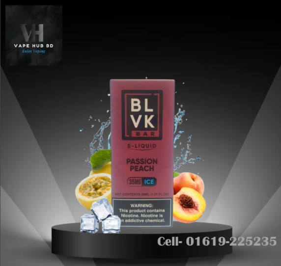 BLVK BAR Passion Peach Ice- Nic Salt- 30ML